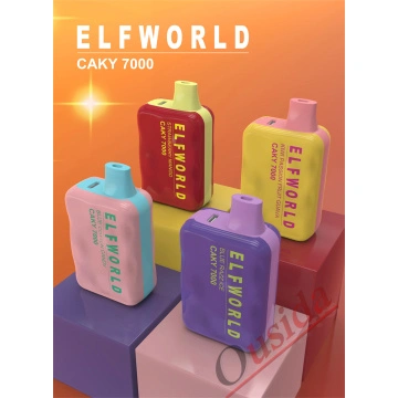 Kertakäyttöinen vape Elf World Caky 7000 Puffs savuke